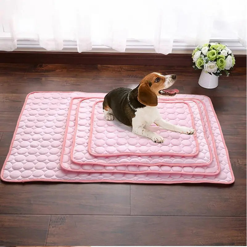 Ice Silk Cooling Pad for Pets – Summer Comfort for Dogs & Cats Pet Essentials-11