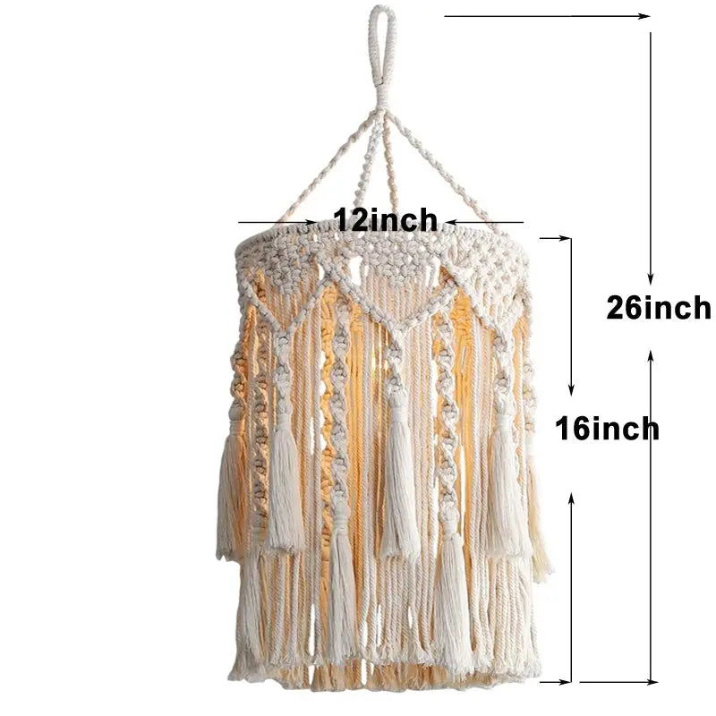 Chic Macrame Boho Glow Lamp Shop Mart Local