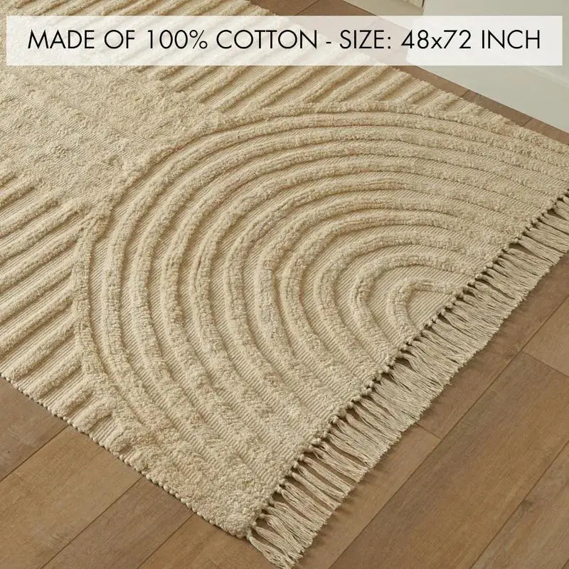 Charming Boho Tassel Rug Shop Mart Local