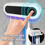 UV Toothbrush Sterilizer & Toothpaste Dispenser 
