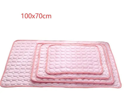 Ice Silk Cooling Pad for Pets – Summer Comfort for Dogs & Cats Pet Essentials-11