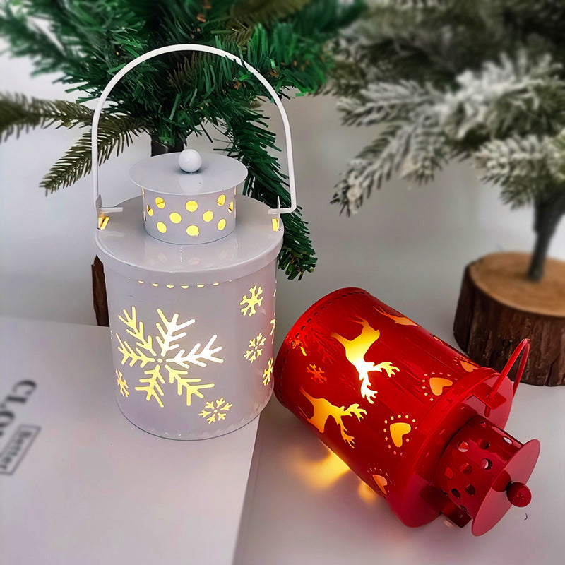 Christmas LED Candle Lanterns – Nordic Style Decorative Wind Lights for Holiday