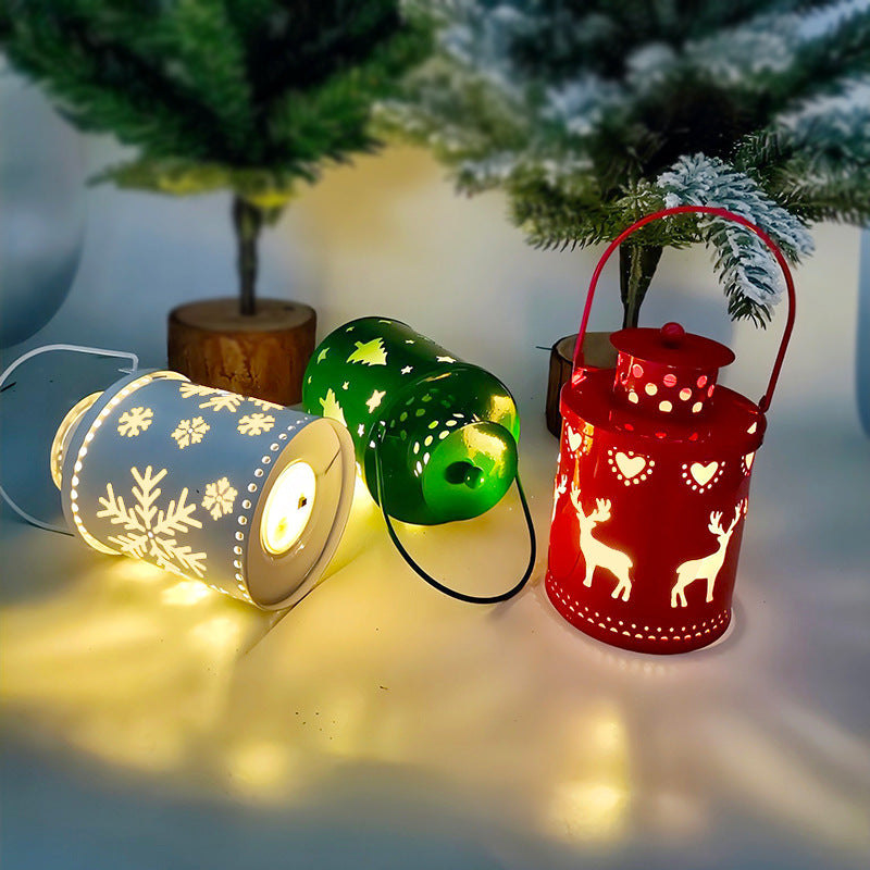 Christmas LED Candle Lanterns – Nordic Style Decorative Wind Lights for Holiday