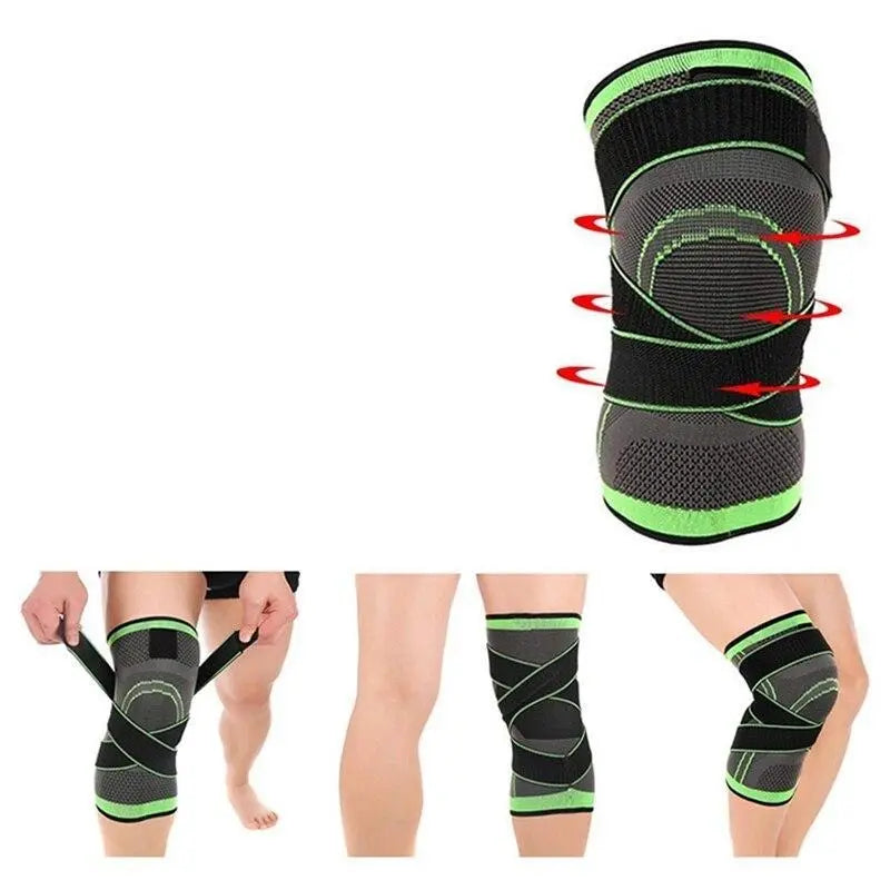 Pressurized Elastic Compression Knee Pads Fitness-7