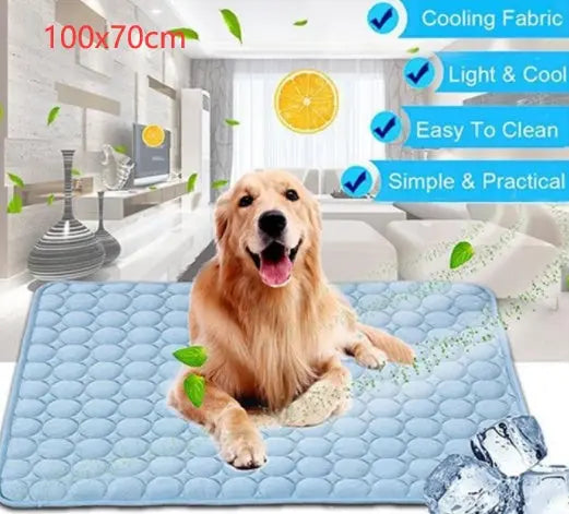 Ice Silk Cooling Pad for Pets – Summer Comfort for Dogs & Cats Pet Essentials-11