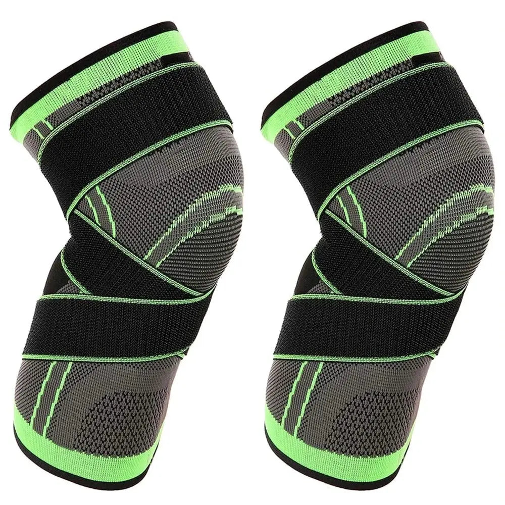 Pressurized Elastic Compression Knee Pads Fitness-7