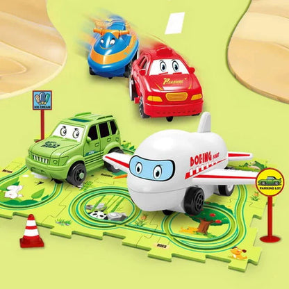 Children’s Educational Puzzle Track Car Play Set