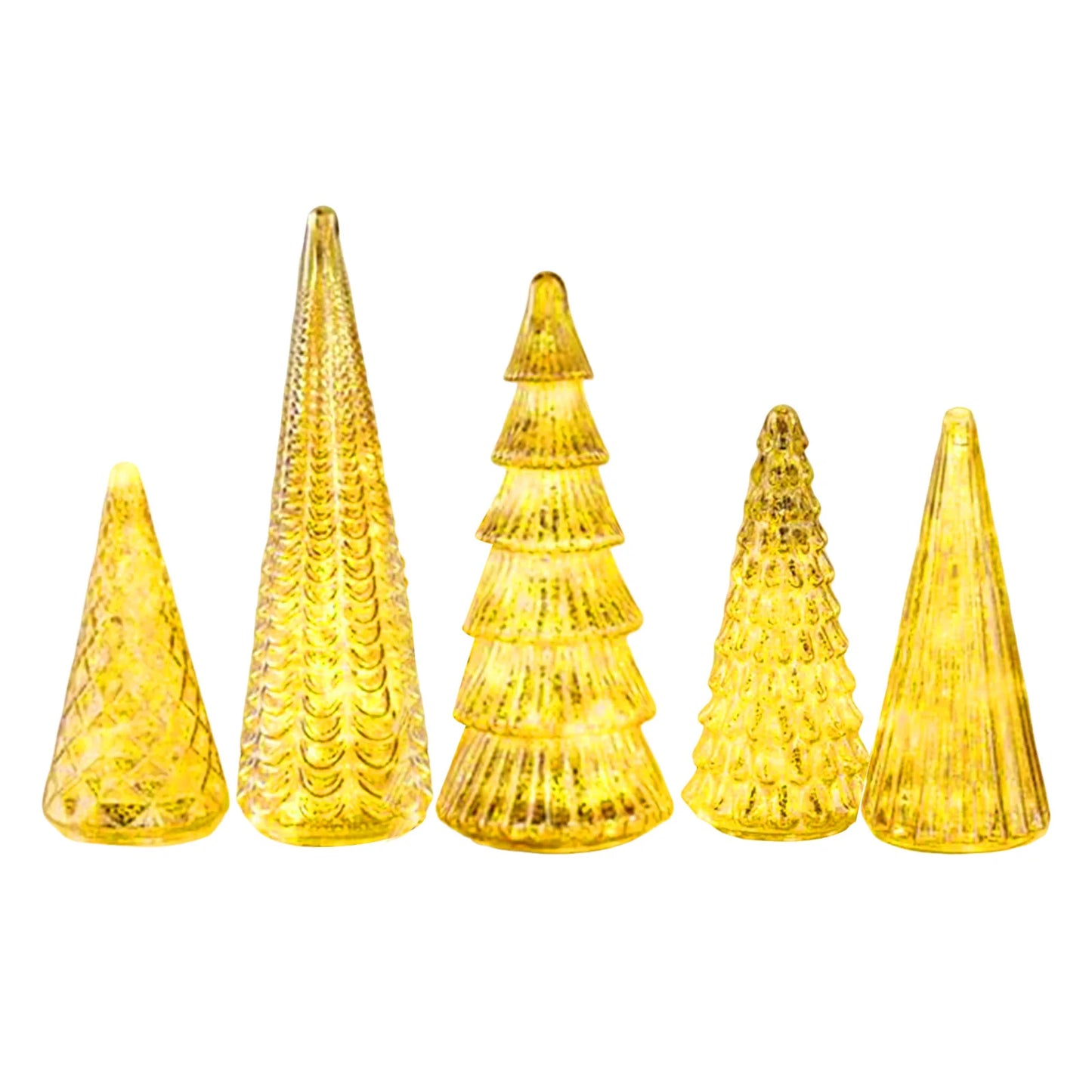 BFF Collection Set of 5 Illuminated Trees