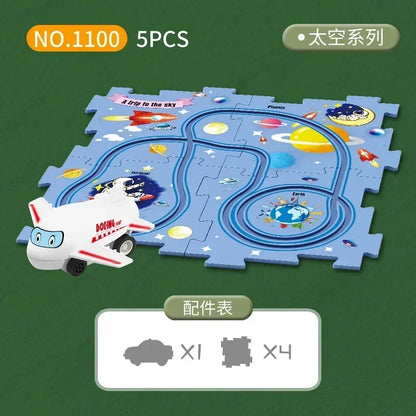 Children’s Educational Puzzle Track Car Play Set