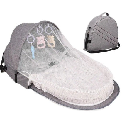 Multipurpose Foldable Baby Bed with Mosquito Net Baby Essentials-5