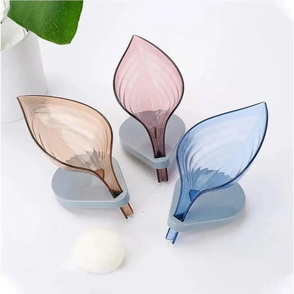 Leaf Shape Bathroom Soap Holder Case Home Essentials-6