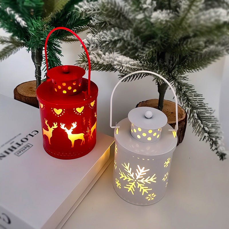 Christmas LED Candle Lanterns – Nordic Style Decorative Wind Lights for Holiday