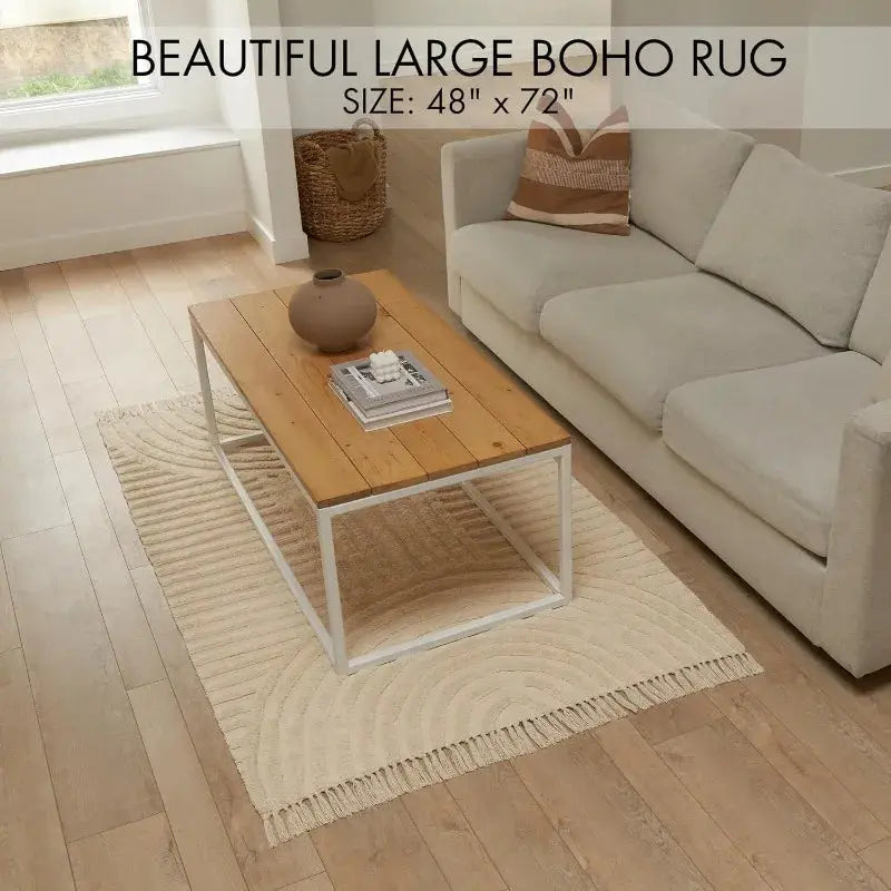 Charming Boho Tassel Rug Shop Mart Local