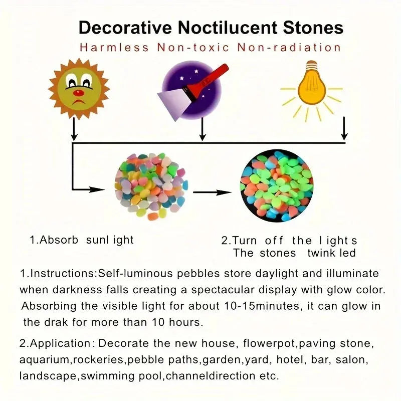 Glow Stones for Home & Garden Fitness-7