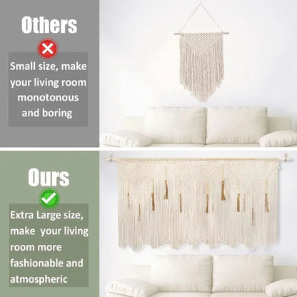 Elegant Extra Large Macrame Wall Hanger Tapestry Shop Mart Local