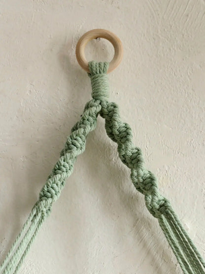 Macrame wall  hanger - Leaf Tassel  Shelf Shop Mart Local