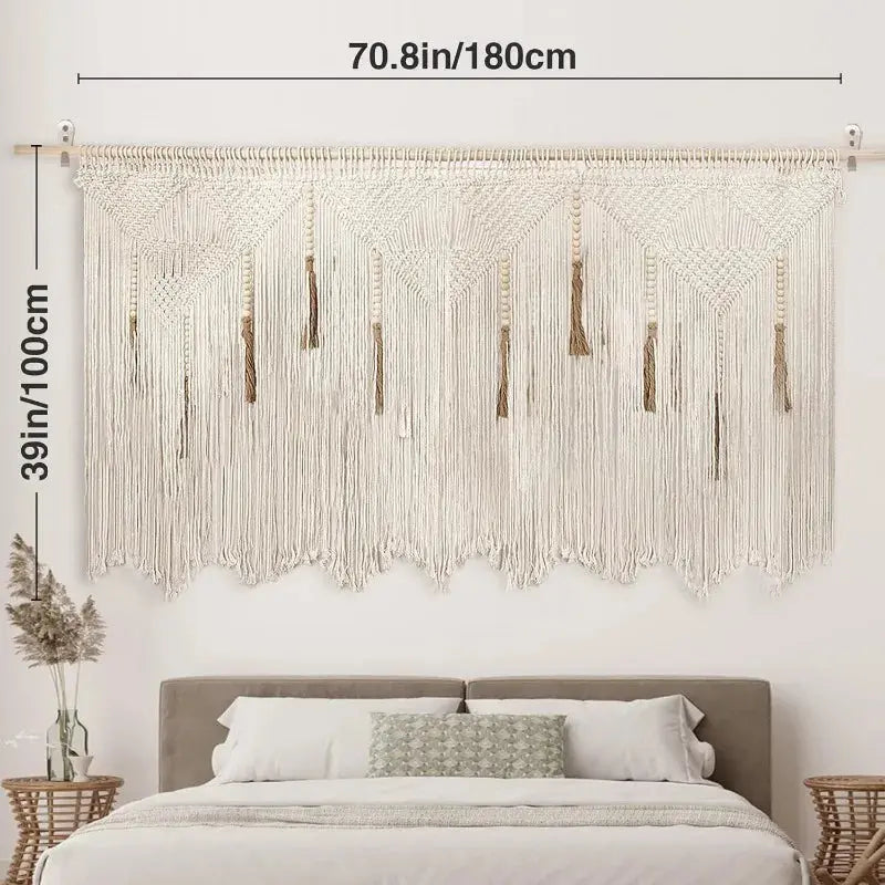Elegant Extra Large Macrame Wall Hanger Tapestry Shop Mart Local