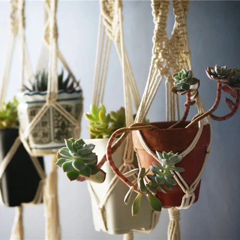 5 PCS Macrame Plant Hanger Set Shop Mart Local