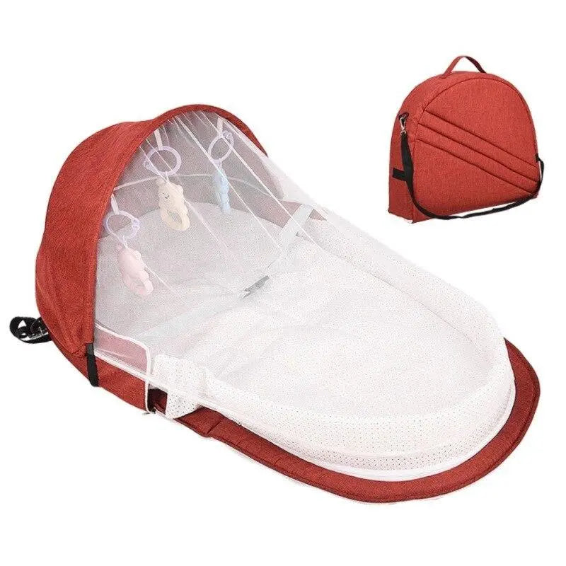 Multipurpose Foldable Baby Bed with Mosquito Net Baby Essentials-5