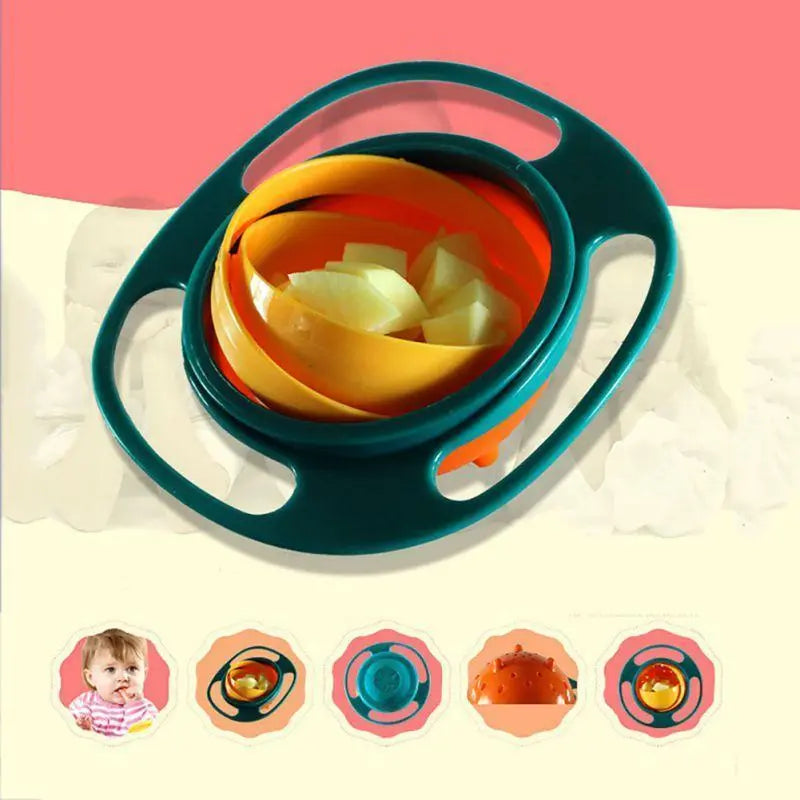 360 Degrees Rotatable Gyro Bowl Baby Essentials-5